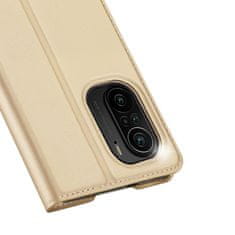 Dux Ducis Skin Pro preklopna kožna maska za Xiaomi Redmi K40 / Poco F3, zlato