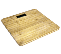 Omega OBSBB osobna vaga, drvena od bambusa, s LCD zaslonom, do 180 kg