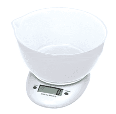 Platinet OBSKWB kuhinjska vaga s posudom, funkcija TARE, automatsko isključivanje, LCD zaslon, maks. 5 kg, posuda 600 ml