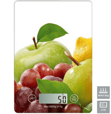 Omega OBSKWA kuhinjska vaga, s LCD zaslonom, do 5 kg