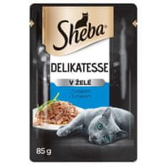 Sheba hrana za odrasle mačke s tunom u soku, 24x85 g