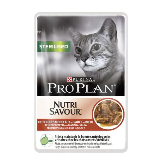 Purina Pro Plan mokra hrana za sterilizirane mačke, govedina, 24x85g