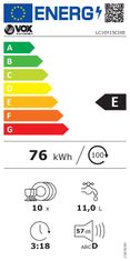 VOX electronics LC10Y15C IX E perilica posuđa