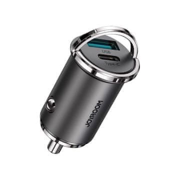 Joyroom C-A35 auto punjač USB-C / USB PD QC 45W 5A, siva