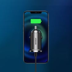 Joyroom C-A35 auto punjač USB-C / USB PD QC 45W 5A, siva