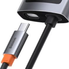 BASEUS 4u1 višenamjenski HUB Metal Gleam USB-C na USB-C napajanje HDMI USB 3.2 USB 2.0