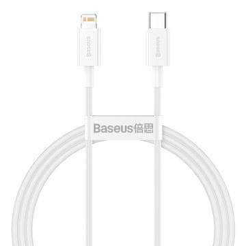 BASEUS Kabel za iPhone USB Type-C - Lightning Power Delivery 20W 1m bijeli