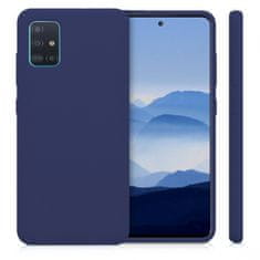 Maskica za Samsung Galaxy A12 A125, silikonska, mat plava