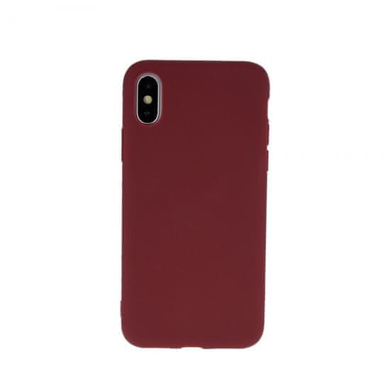 Maskica za Samsung Galaxy A52 A525, silikonska, mat bordo crvena