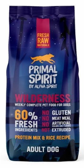 Primal Spirit Dog 60% Wilderness Food hrana za psa, pelete, 12 kg