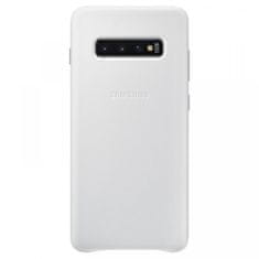 Samsung EF-VG975LWE kožna maska za Galaxy S10 Plus G975, bijela
