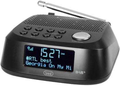 praktična radio budilica trevi rc 80d4 sleep snooze budilica alarm ili radio fm dab dab plus tuner 30 unaprijed postavljeni ekran s mrežnim napajanjem s pozadinskim osvjetljenjem