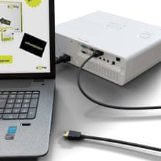 Goobay HDMI (M tip A) / HDMI (M tip A) 2.0b kabel, crni, pozlaćen, 1,5 m