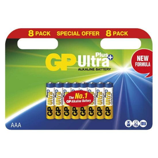 GP Ultra Plus LR03 baterije, 8 komada