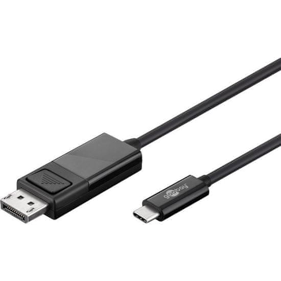 Goobay USB-C (M) / DP (M) kabel, 4k 60 Hz, crna, 1,2 m