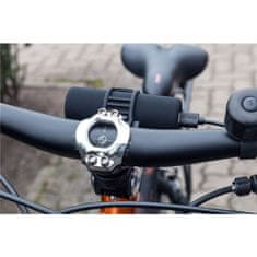 Goobay prijenosna baterija / LED svjetiljka Bike-Power, 5000 mAh, nosač za bicikl