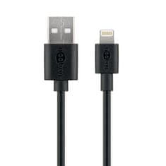 Goobay kabel USB TYPE-A, 1 m, MFI, Apple Lightning, crna