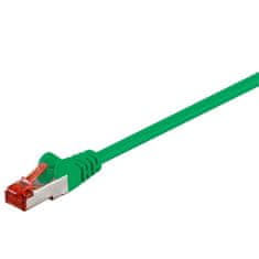 Goobay S / FTP (PiMF) CAT 6 patch kabel, mrežni, za povezivanje, zelena, 2 m