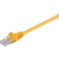 Goobay U / UTP CAT 5e patch kabel, mrežni, za povezivanje, žuta, 1 m