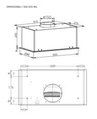 Amica OMP6554BG ugradbena napa