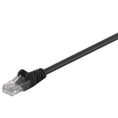 Goobay U / UTP CAT 5e patch kabel, mrežni, za povezivanje, crni, 1.5m