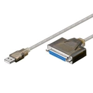 Goobay USB / D-SUB 25-pinski kabel, paralelni, za pisač, 1,5 m