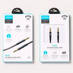 Joyroom Car Stereo audio kabel 3.5 mm jack 1m, crno