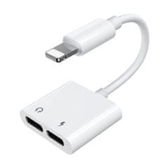 Joyroom Ben Series adapter Lightning / 2x Lightning, bijela