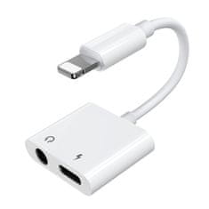 Joyroom Ben Series adapter Lightning - Lightning / 3.5 mm jack, bijela