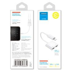 Joyroom Ben Series adapter Lightning / 2x Lightning, bijela