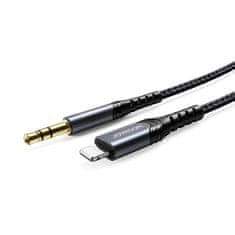Joyroom Hi-Fi Audio kabel 3.5 mm jack / Lightning 1m, crno