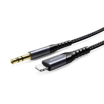 Joyroom Hi-Fi Audio kabel 3.5 mm jack / Lightning 1m, crno