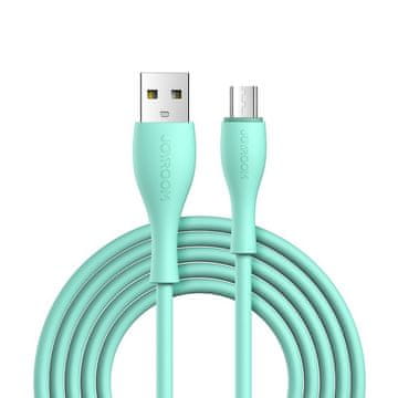 Joyroom Bowling Data kabel USB / Micro USB 2.4A 1m, zeleno