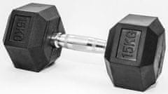 Fitmotiv Hex uteg, 15 kg