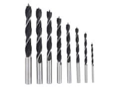 GEKO Set od 8 svrdla za drvo 3-10mm