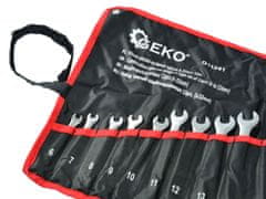 GEKO Set od 12 ključeva 6-22mm pod kutom od 15° u praktičnoj torbici