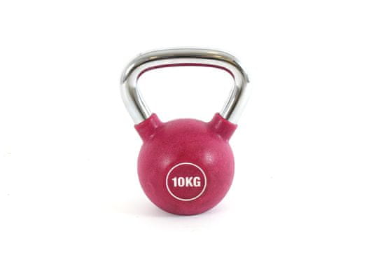 Capriolo kettlebell uteg, 10 kg, tamno crvena