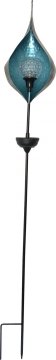Koopman solarna LED svijetiljka s rotirajućom kuglom 17 x 130 cm, plava