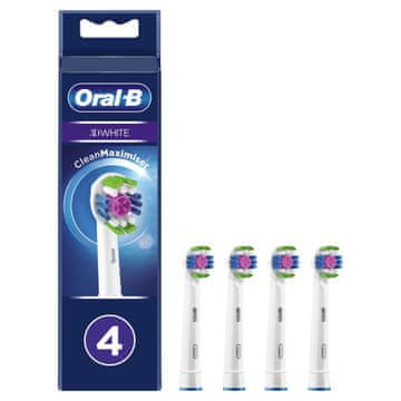 Oral-B 3D White glava četke s tehnologijom CleanMaximiser, pakiranje sa 4 komada 