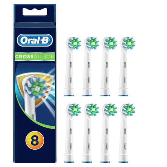 Oral-B CrossAction glava četke s tehnologijom CleanMaximiser, 8 komada