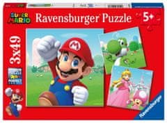 Ravensburger slagalica Puzzle Super Mario 051861, 3x49 komada