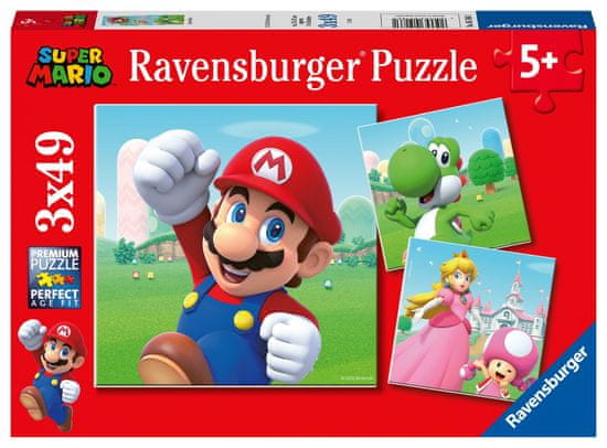 Ravensburger slagalica Puzzle Super Mario 051861, 3x49 komada