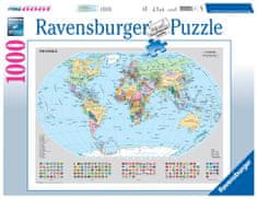 Ravensburger puzzle Karta svijeta, 1000 komada