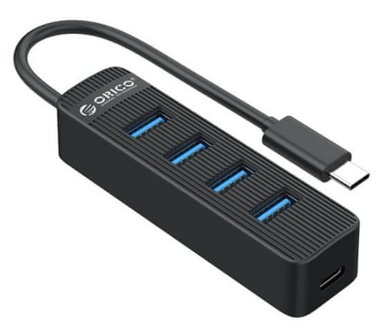 Orico TWC3-4A USB čvorište (hub), 4x USB 3.0, USB-C, 0,15 m, crno