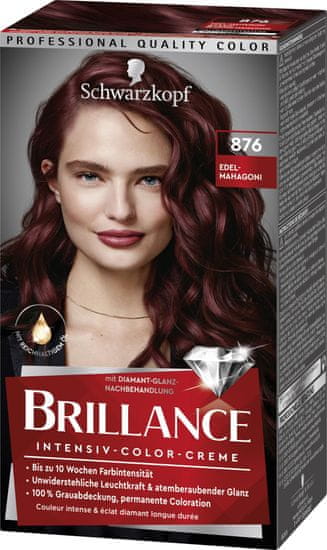 Schwarzkopf Brillance boja za kosu, 876 plemeniti mahagonij