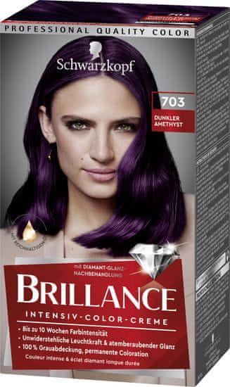 Schwarzkopf Brillance boja za kosu, 703 tamni ametist