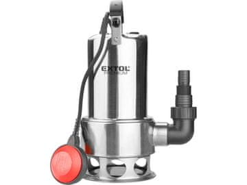 Extol Premium Potopna pumpa 8895016 potopna pumpa za mulj, kućište od nehrđajućeg čelika, 1100 W, 1600 l/h, kabel od 15 m