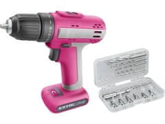 Extol Lady Aku odvijač 4(02402) ružičasta, 12V Li-ion, 1500mAh