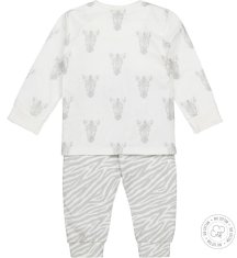Dirkje dječja pidžama WDB0501, zebra, 74/80, bijela
