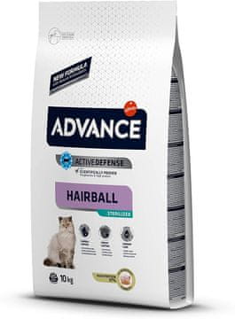 ADVANCE Cat Sterilized Hairball hrana za sterilizirane mačke, 10 kg